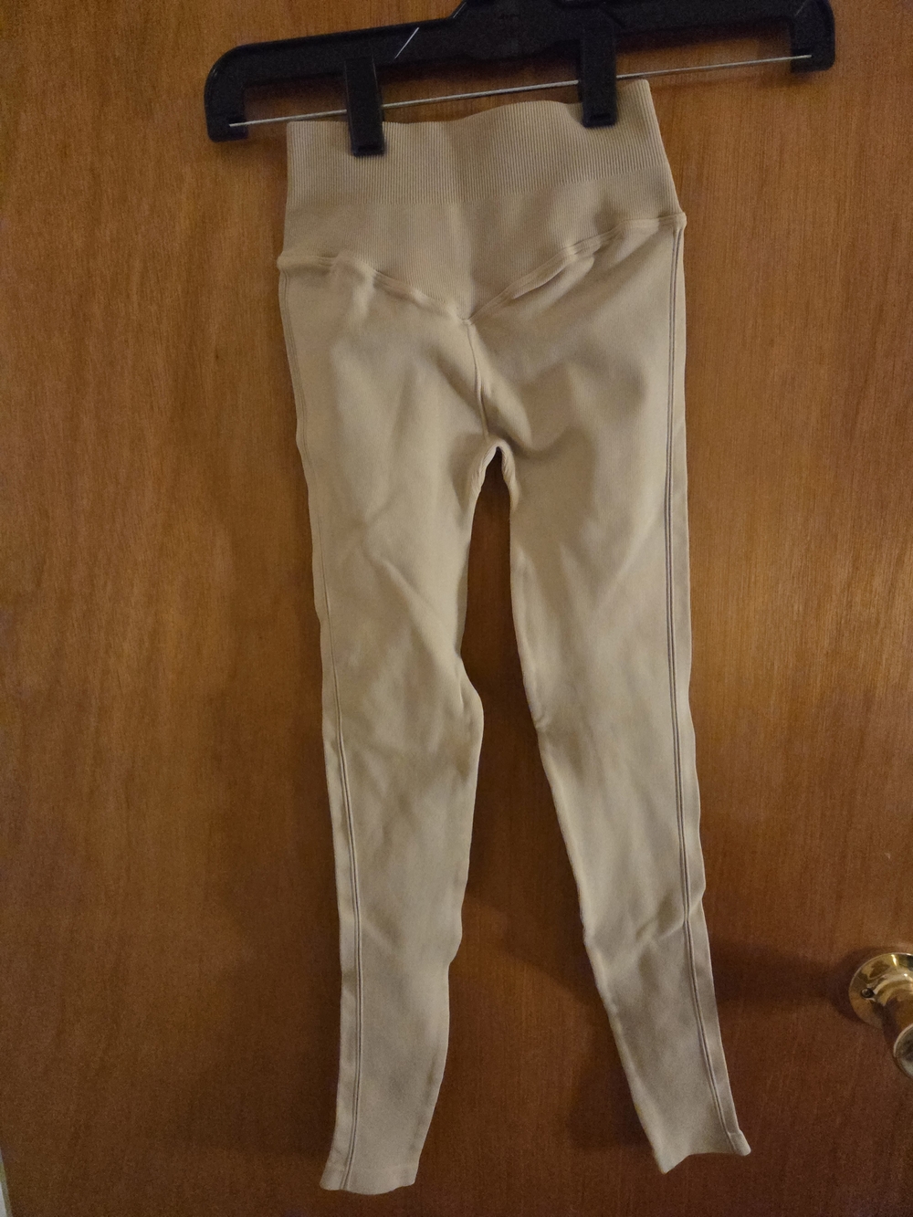 Spiritual Gangster Women Beige High-Waist Leggings